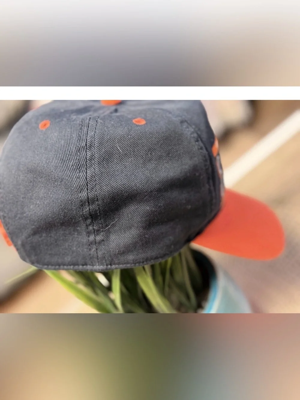 Vtg Syracuse Orangemen “S” Logo Snapback Hat NCAA Collegiate Block Design
